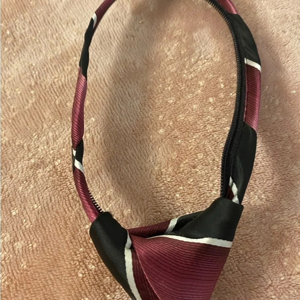George Elegant Black and Red Striped Tie